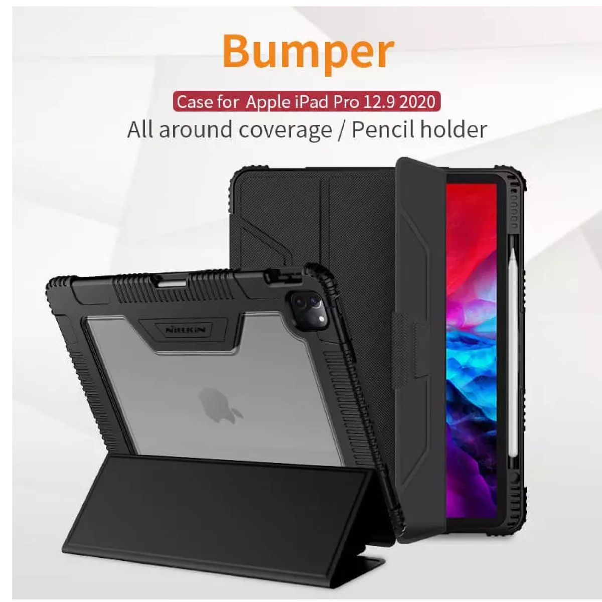 GENERICO - BUMPER LEATHER CASE PRO IPAD 12.9 2020/12.902021