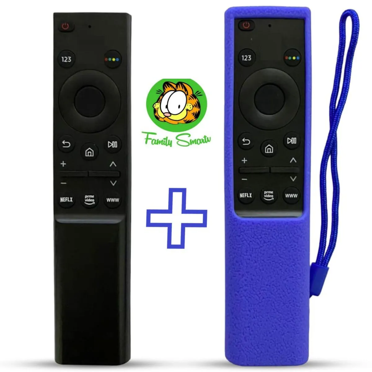 UNIVERSAL - Control Remoto Para Tv Samsung Smart Qled 4k  Funda Azul