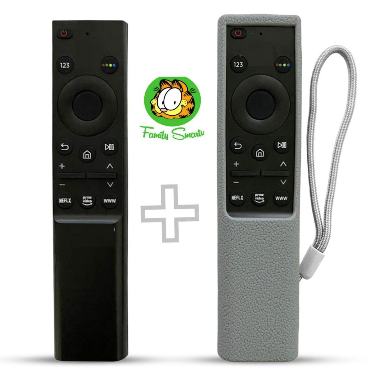 UNIVERSAL - Control Remoto Para Tv Samsung Smart Qled 4k  Funda Plomo