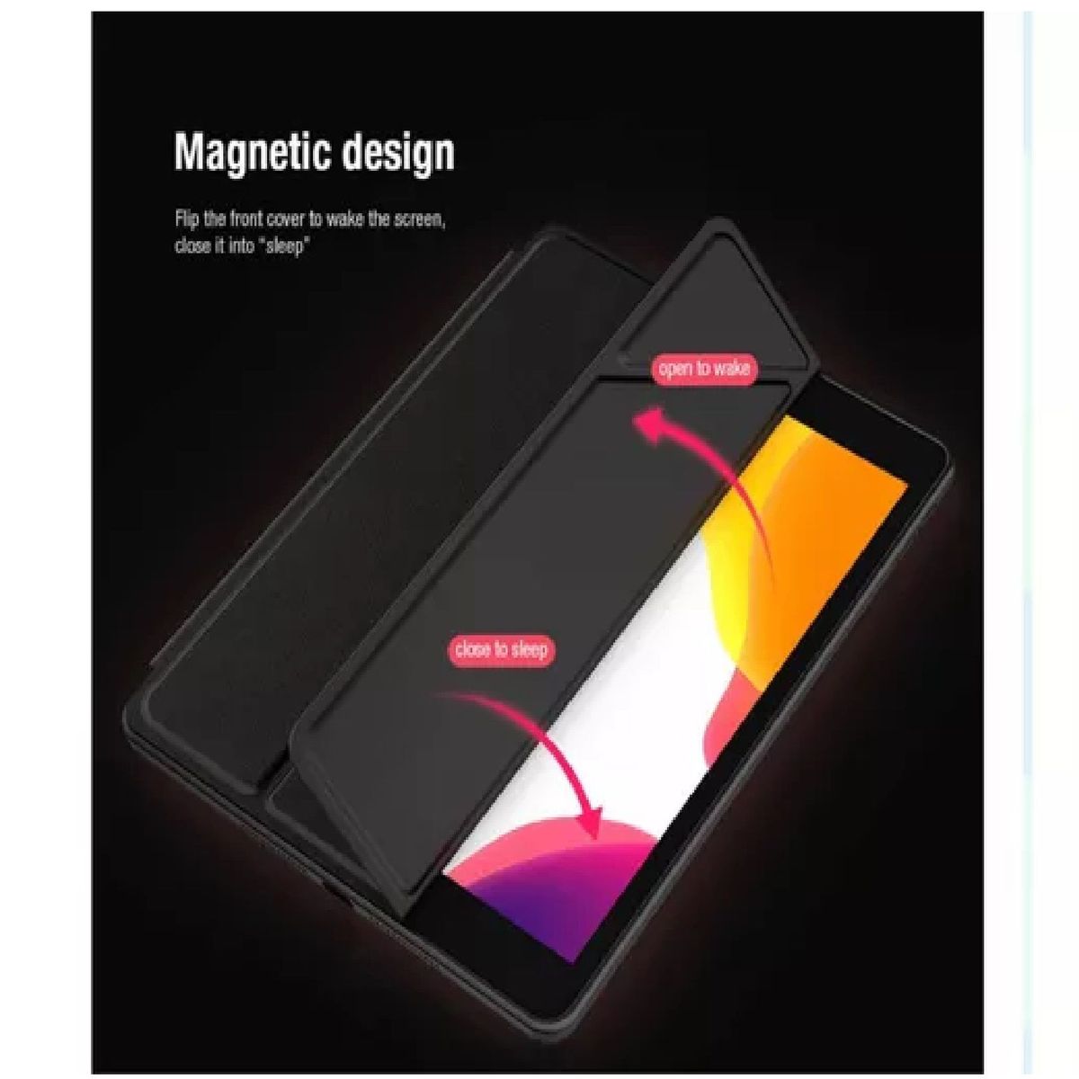 OTTOWARE - BEVEL LEATHER CASE IPAD 10.2 2019/2020 8VA GENERACION