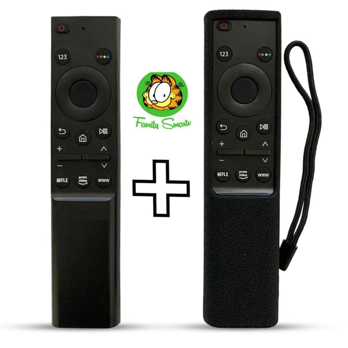 GENERICO - Control Remoto Para Tv Samsung Smart Qled 4k  Funda Negra