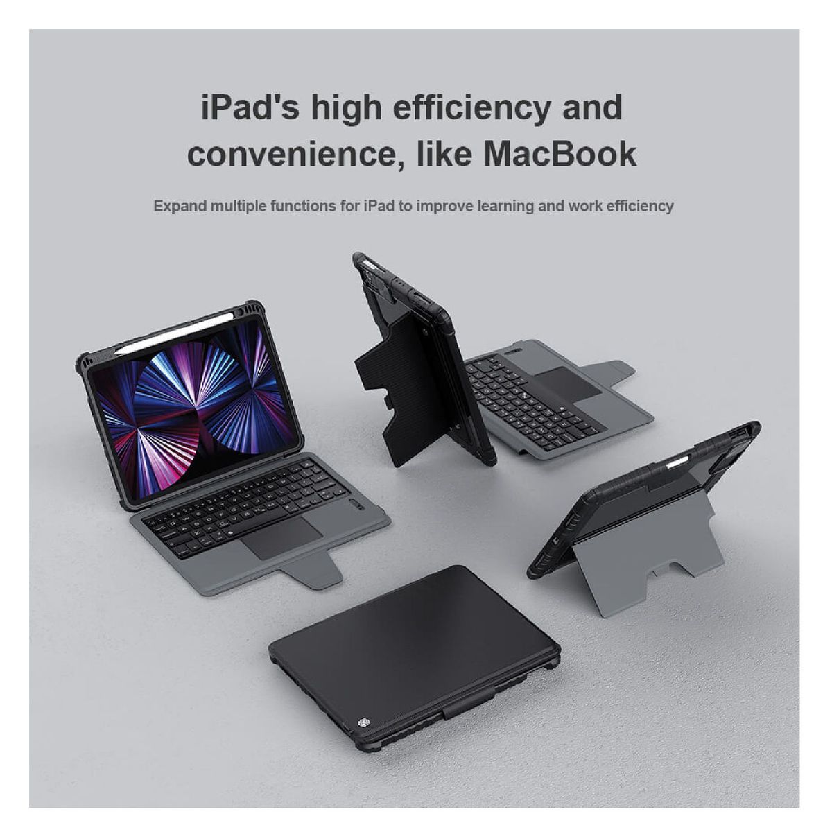 OTTOWARE - BUMPER CASE COMBO KEYBOARD IPAD AIR 4/AIR5/PRO 11 20/21/22