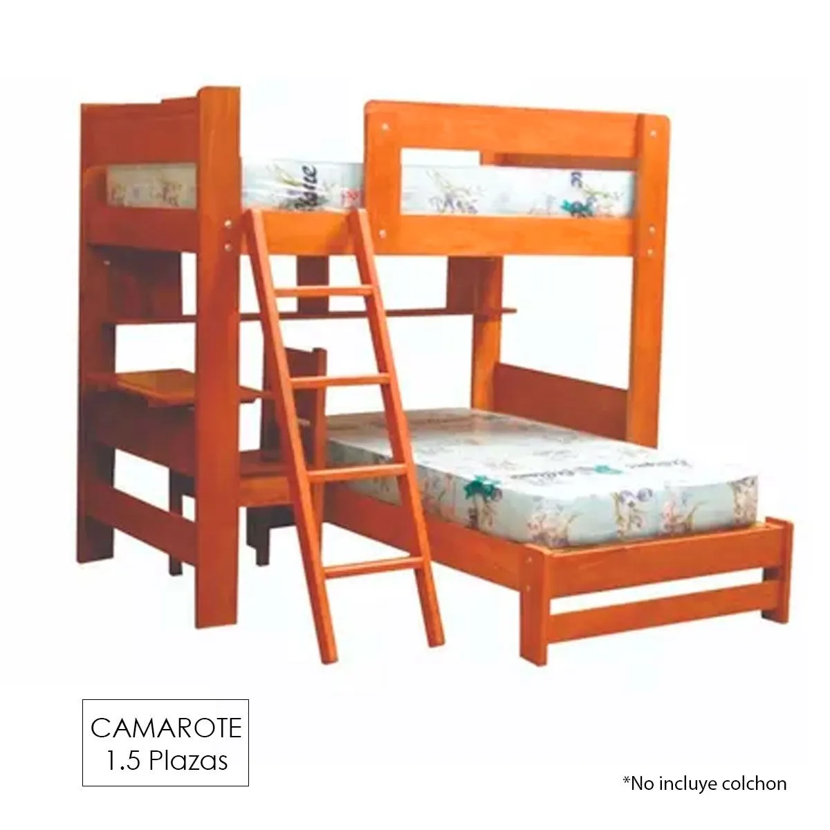 GENERICO - Camarote 1 Plaza 1/2 Ambos Pisos Madera Tornillo
