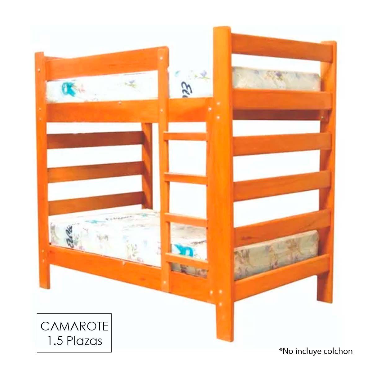 GENERICO - Camarote 1 Plaza 1/2 Ambos Pisos Madera Tornillo