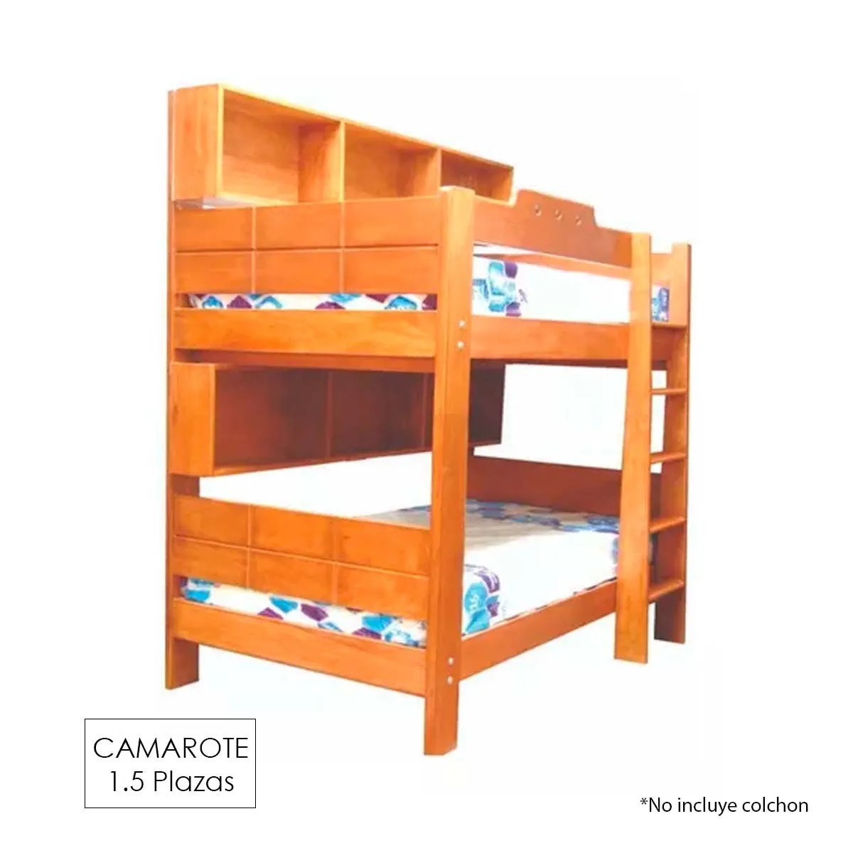 GENERICO - Camarote 1 Plaza 1/2 Ambos Pisos Madera Tornillo