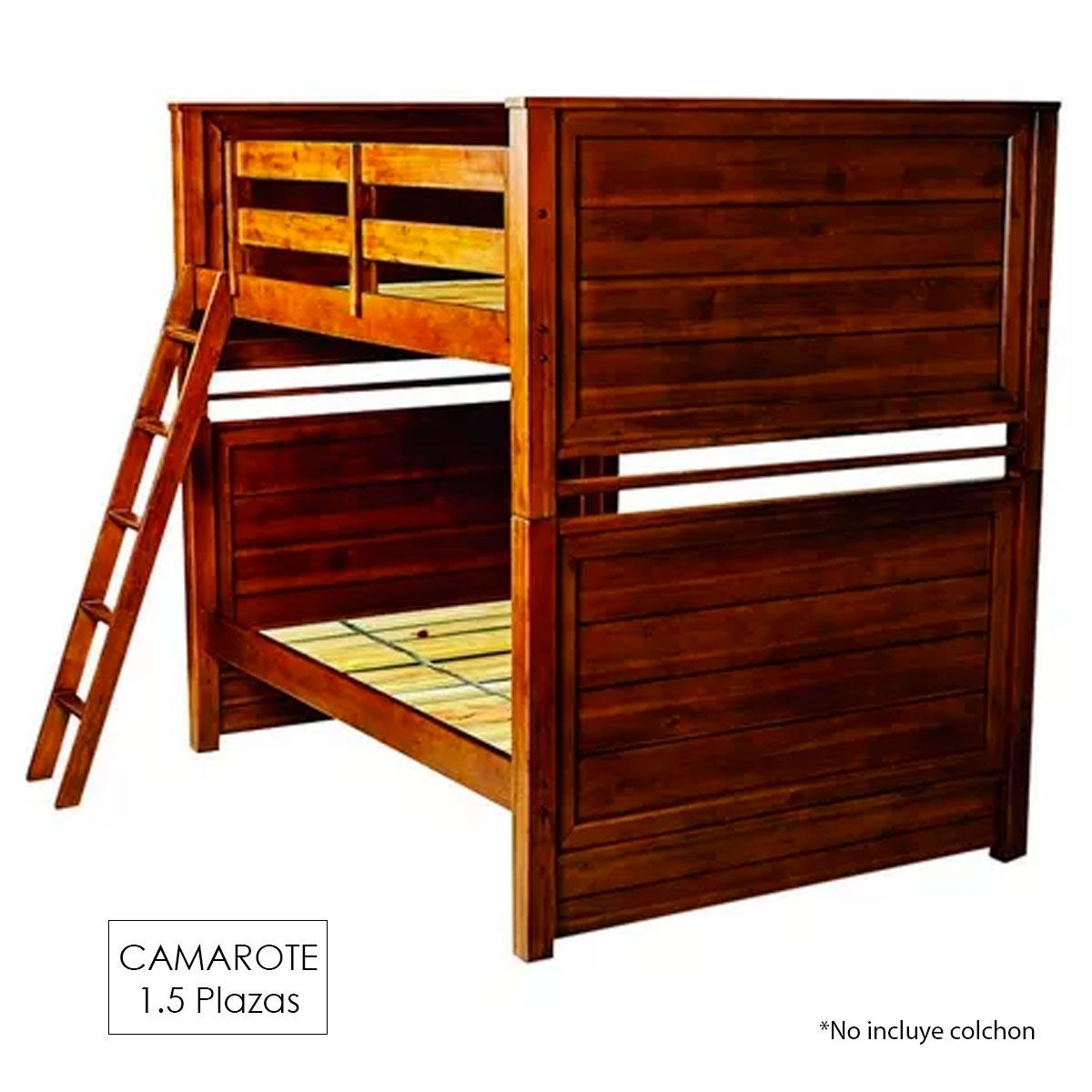 GENERICO - Camarote 1 Plaza 1/2 Ambos Pisos Madera Tornillo