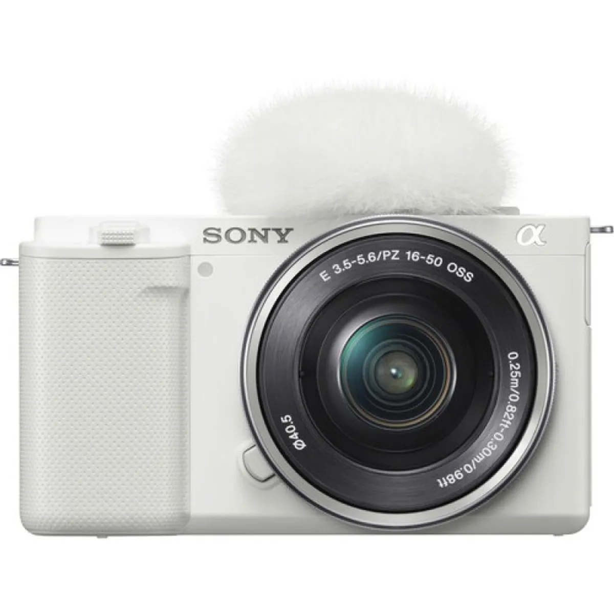 SONY - Sony ZV-E10 Mirrorless Camera with 16-50mm Lens - Blanco
