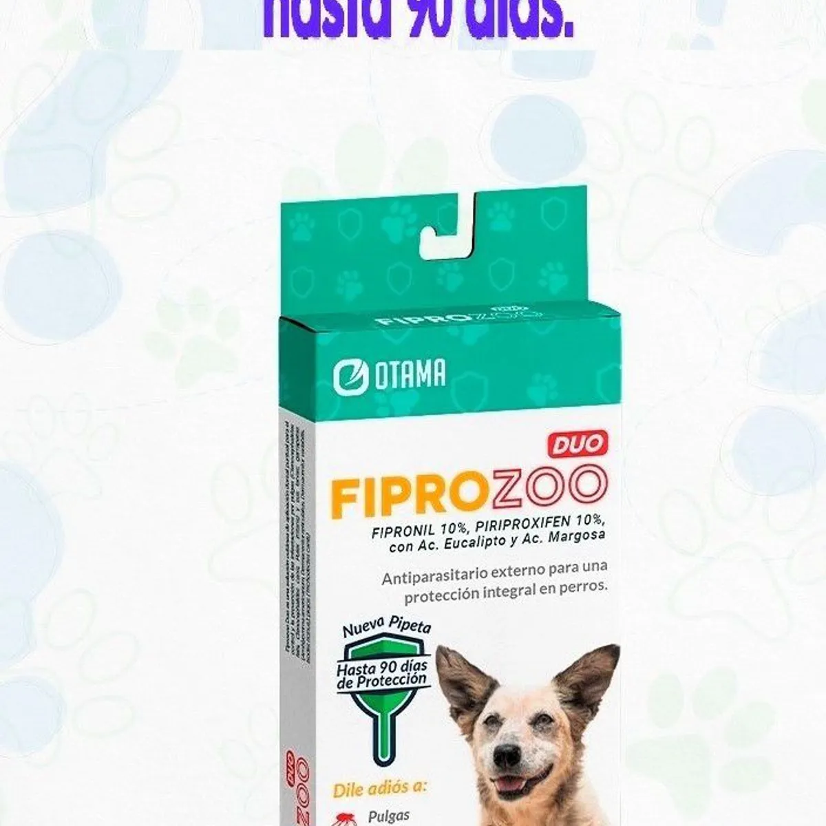 OTAMA - FIPROZOODUO 10 A 20 KG  ANTIPULGA ANTIPARASITARIO PARA PERRO