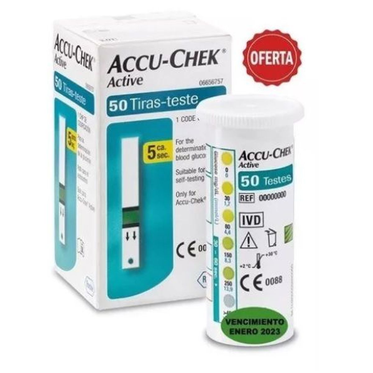GENERICO - Tiras Reactivas Accu-Check ACTIVE 50 UND
