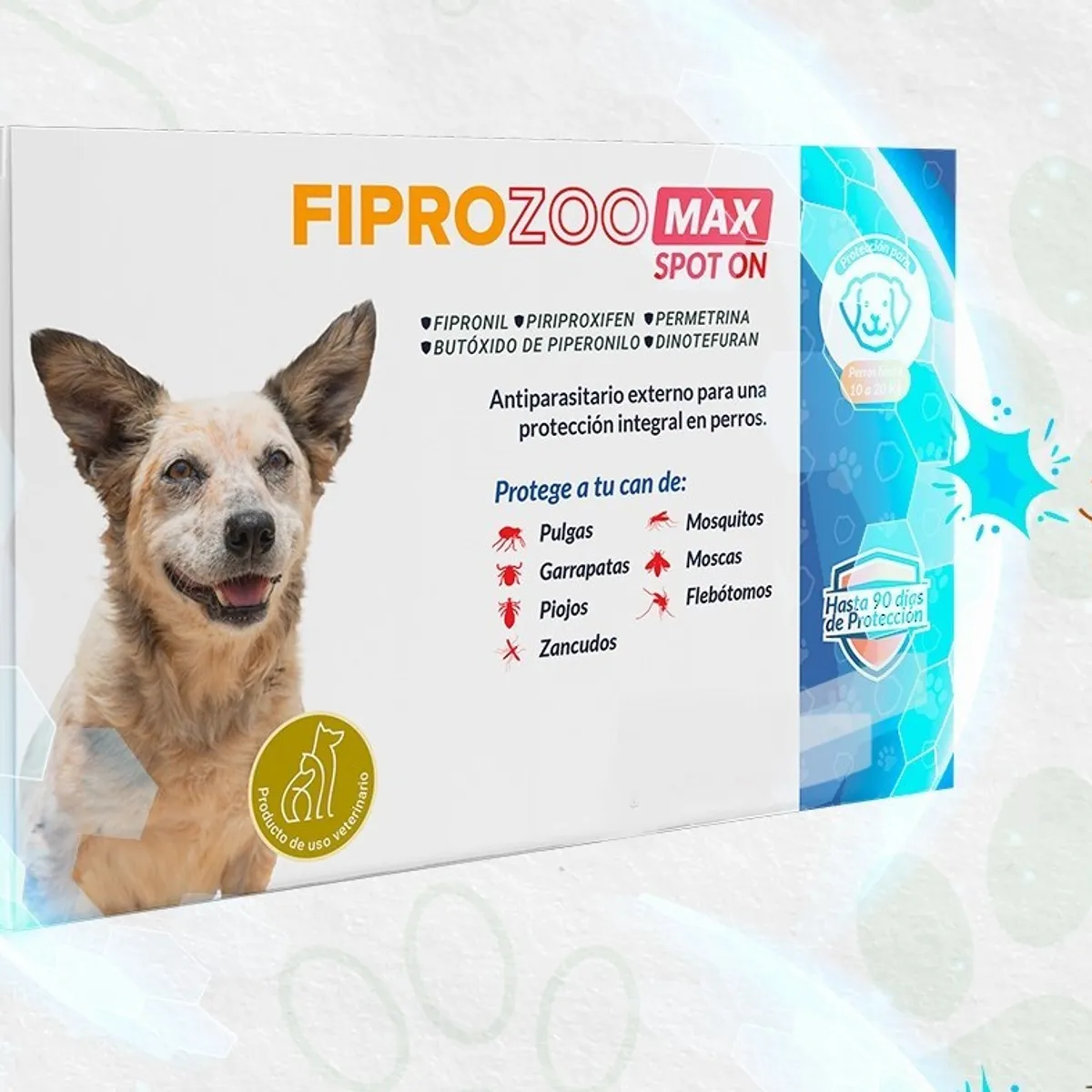 OTAMA - MAXSPOT ON ANTIPULGA ANTIPARASITARIO PARA PERROS 10 A 20 KG