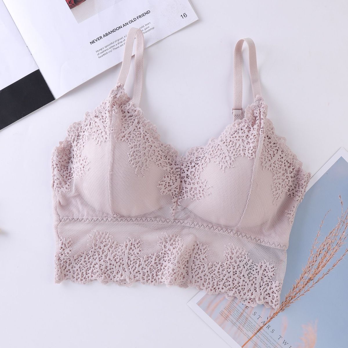 GENERICO - BRALETTE CON ENCAJE FRANCES