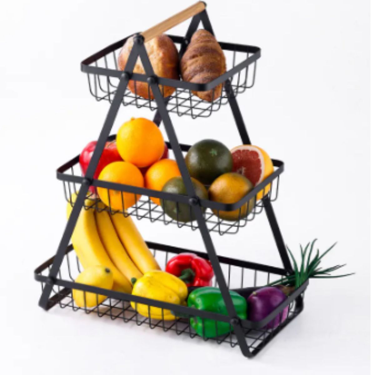 GENERICO - FRUTERO DE 3 NIVELES MATERIAL FIERRO