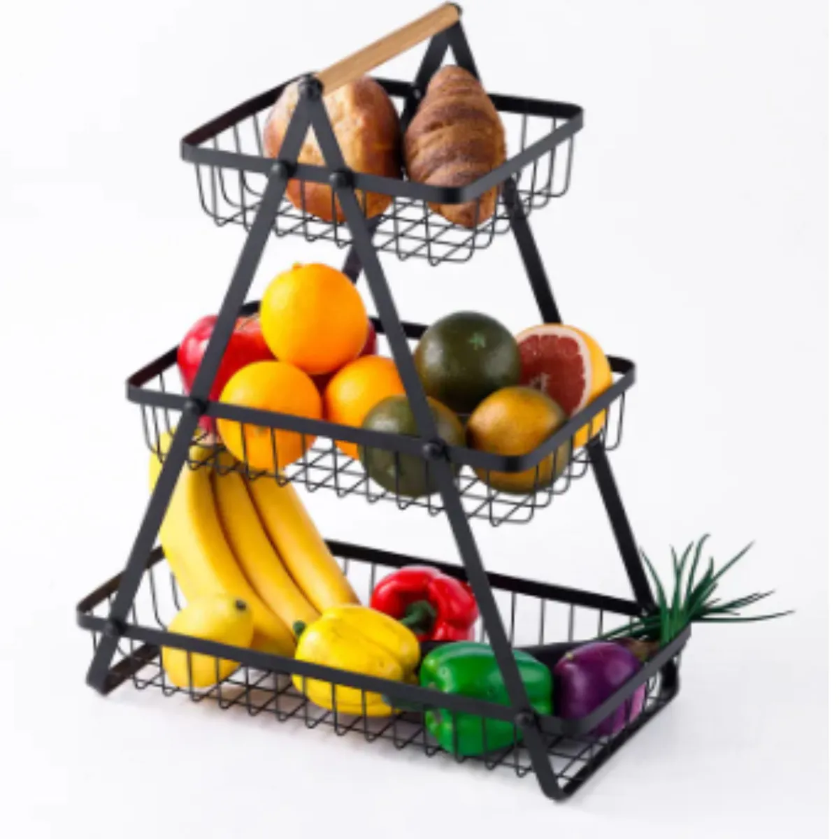 GENERICO - FRUTERO DE 3 NIVELES MATERIAL FIERRO