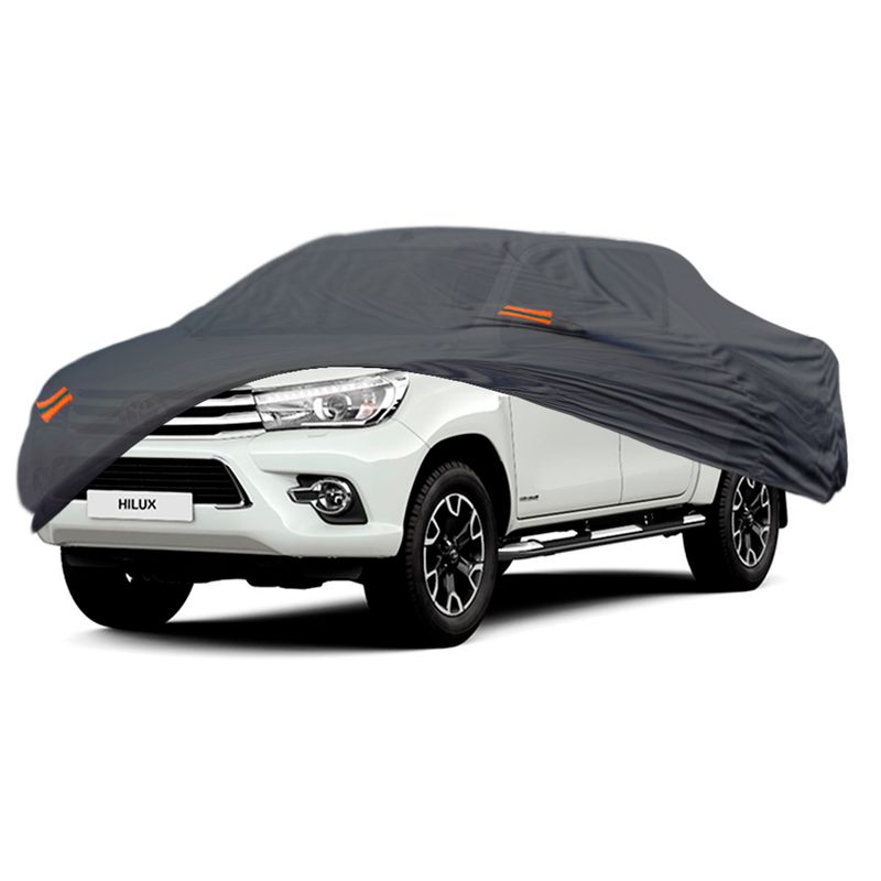 TECGO - PROTECTOR FORRO COBERTOR TIPO TOYOTA HILUX HASTA 2016 GRIS