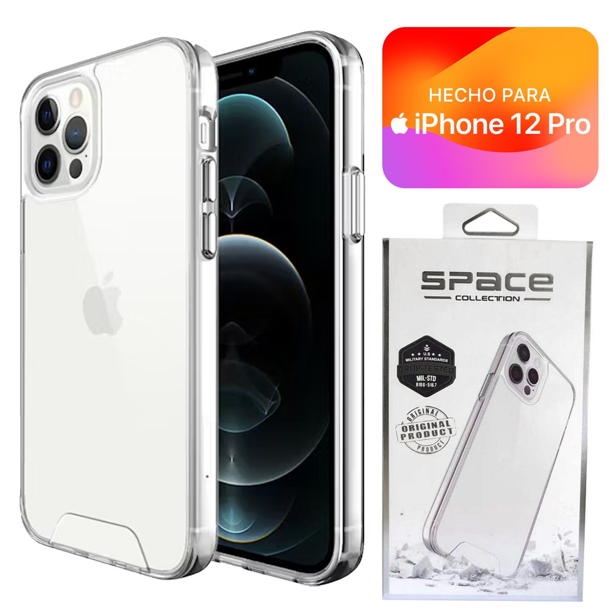 SPACE - Case Space Para Iphone 12 Pro Transparente