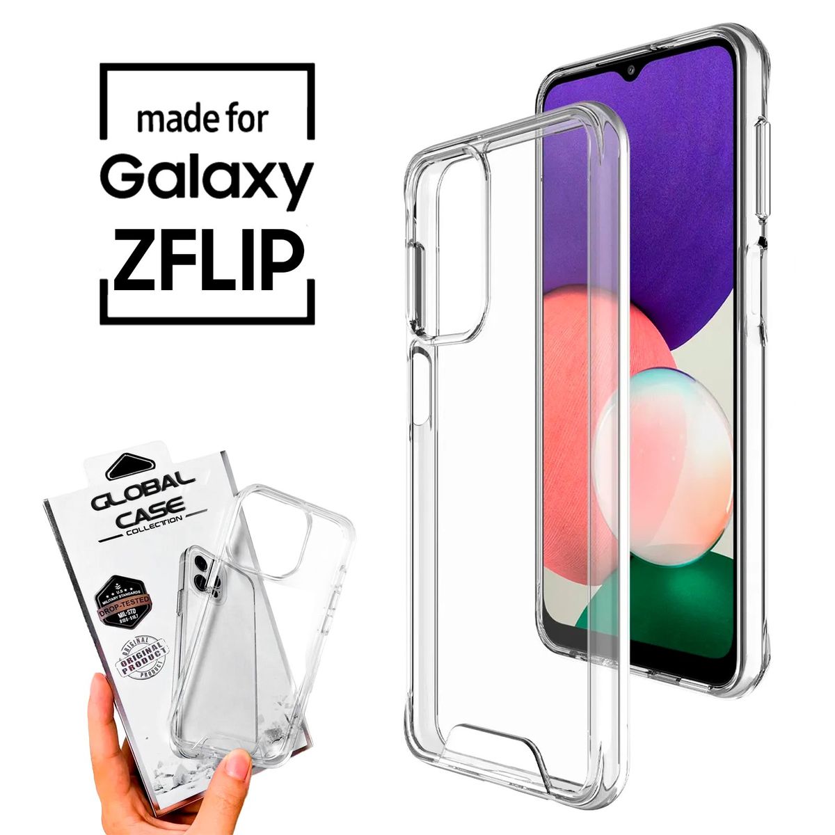 SPACE - Case Space Para Samsung Z Flip 4 Transparente