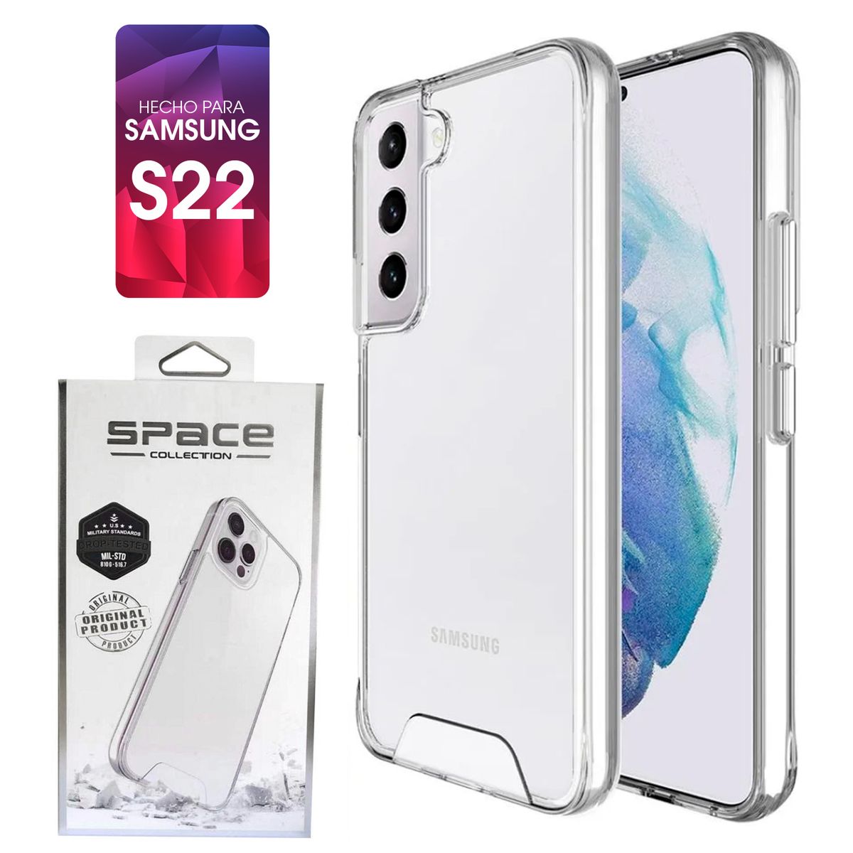 SPACE - Case Space Para Samsung S22 Transparente