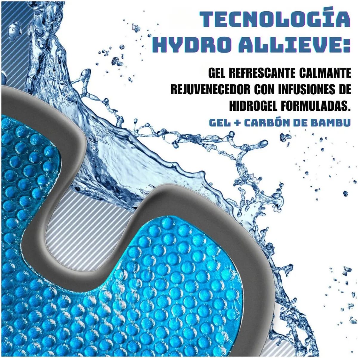 DAUER - Cojin Asiento Viscoelástico Gel + Bambu DAUER tiene forro y asa