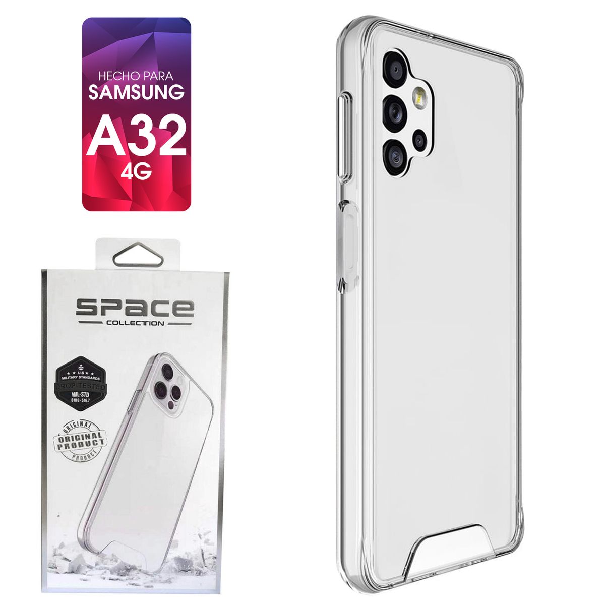 SPACE - Case Space Para Samsung A32 4G Transparente