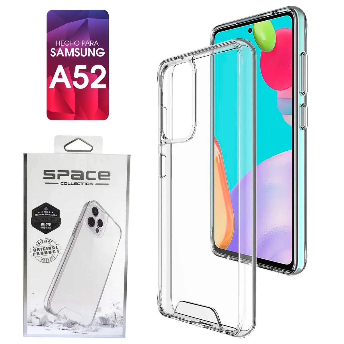 SPACE - Case Space Para Samsung A52 Transparente