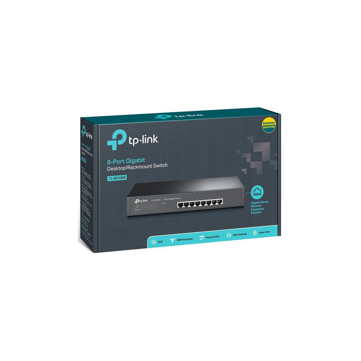 TP LINK - SWITCH TP-LINK TL-SG1008 MBPS RACK 13 - 8P  METAL
