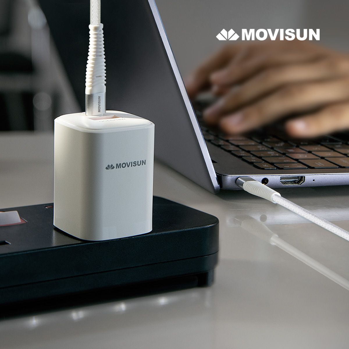 MOVISUN - Kit Cargador QC 3.0 Movisun MPD-30 Blanco