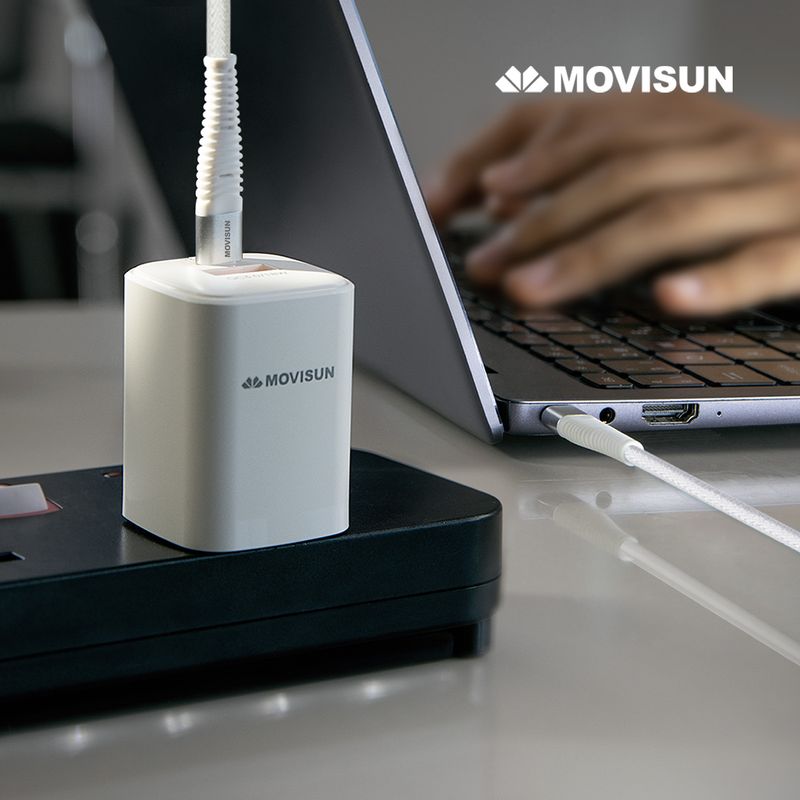 MOVISUN - Kit Cargador QC 3.0 Movisun MPD-30 Blanco