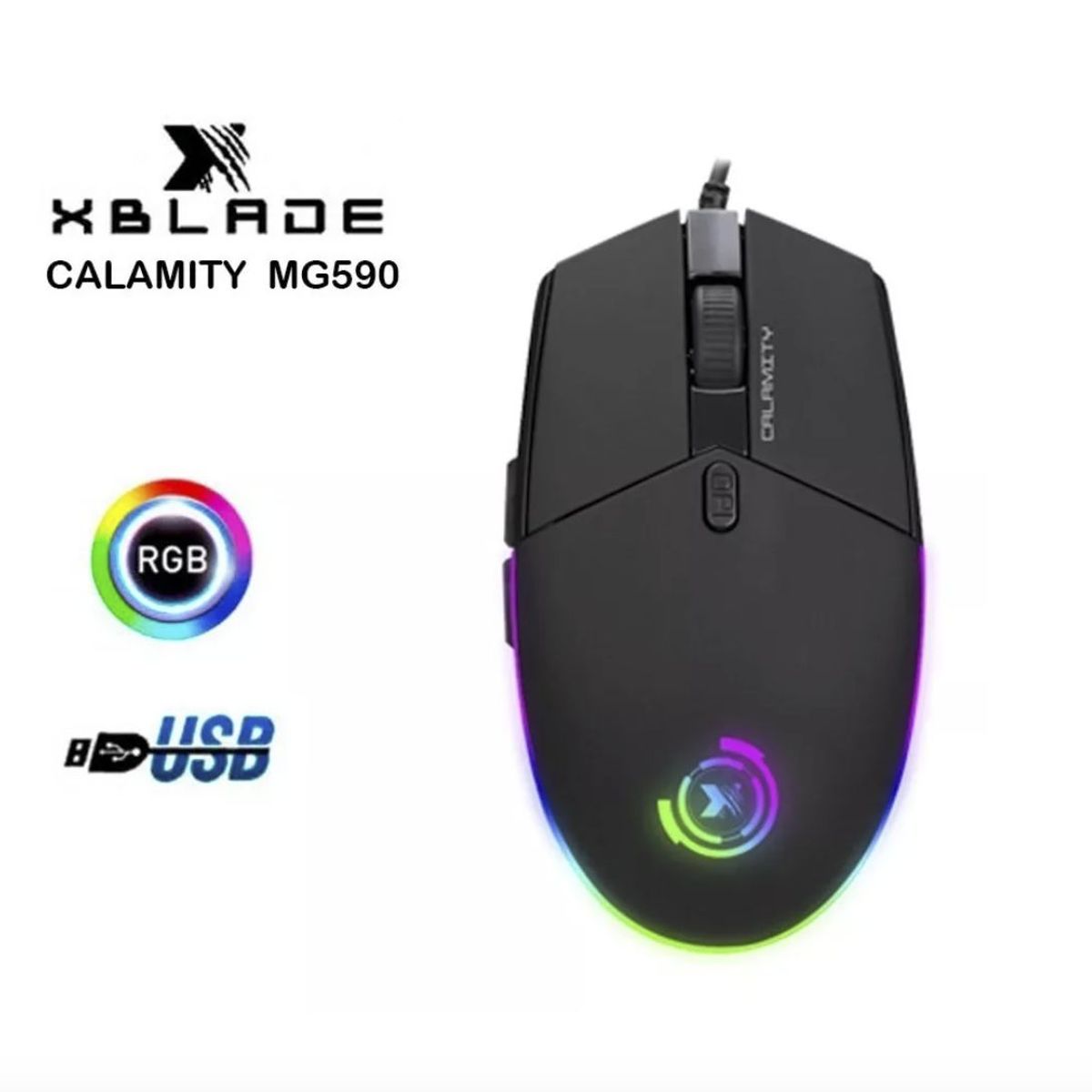 XBLADE - Mouse Xblade Elite Calamity Gxb-mg590 Rgb 6400 Dpi
