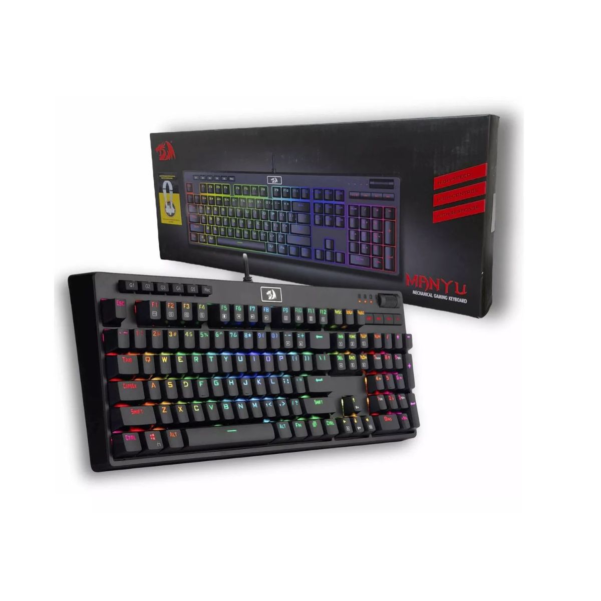 REDRAGON - Teclado Gamer Redragon Manyu K579 Rgb Mecanico