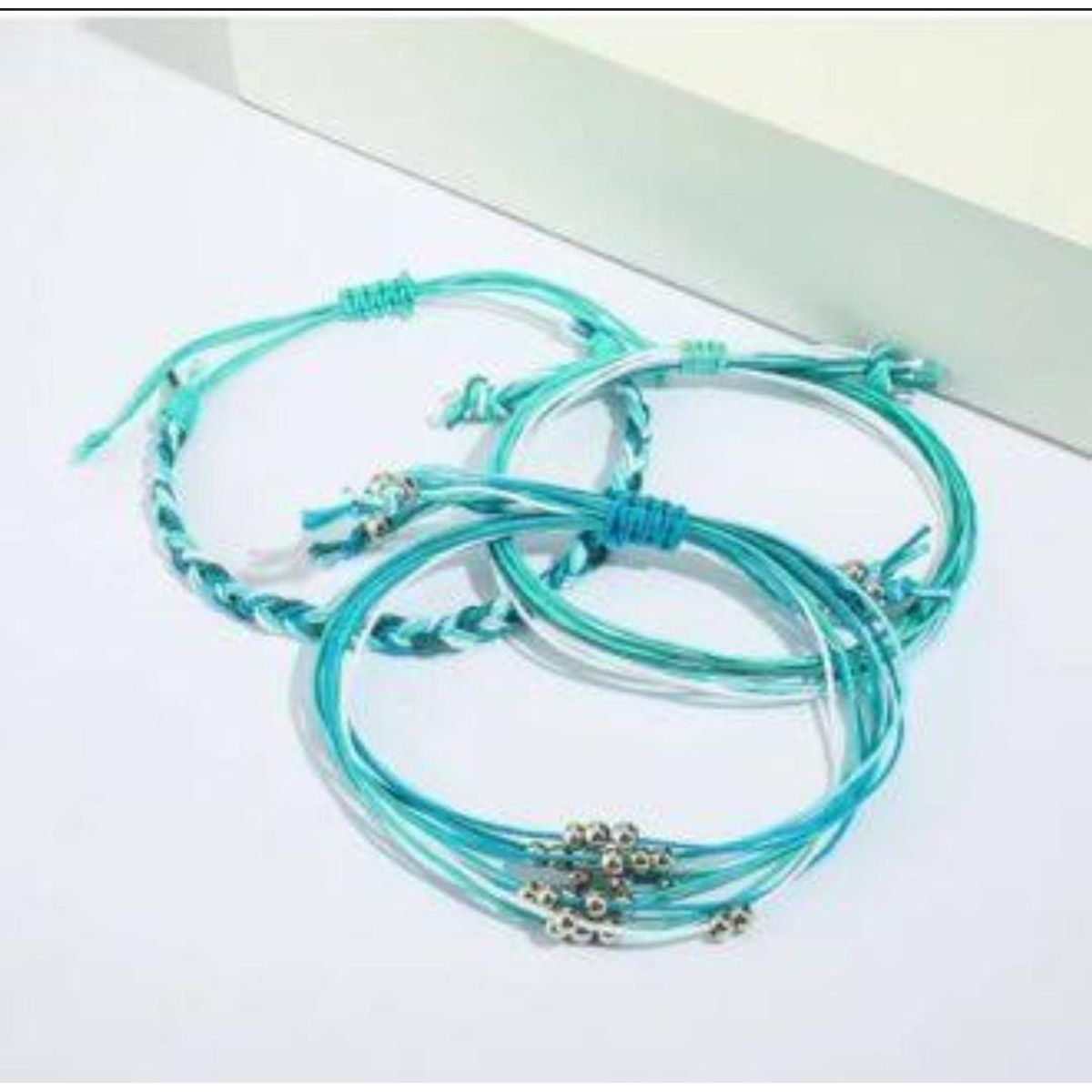 PEACE AND LOVE - Pulsera Tejida Luna Peace and Love Mujer