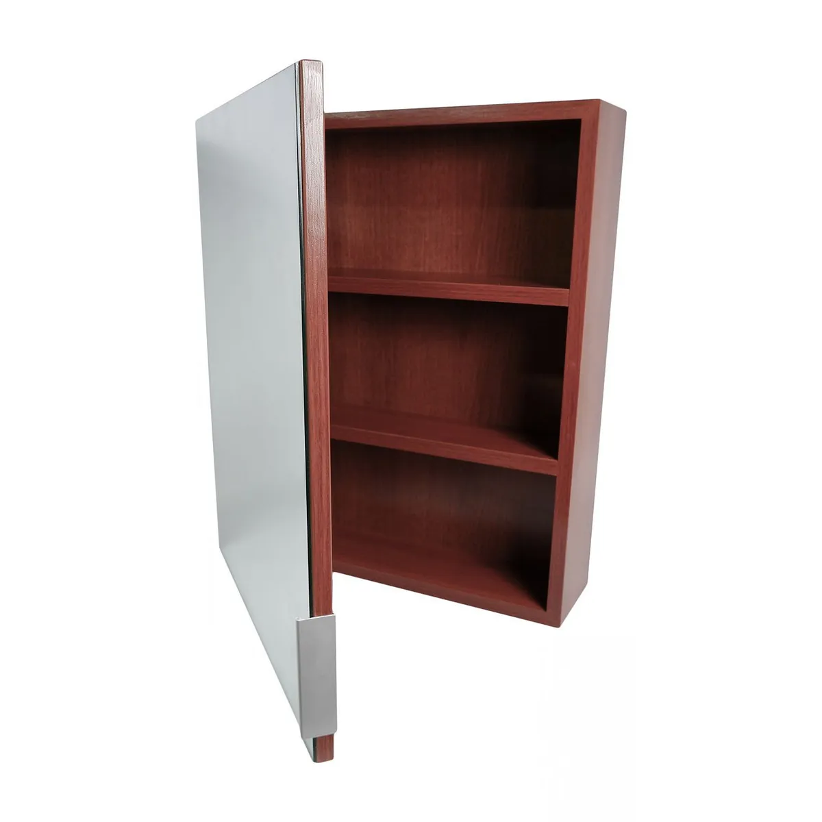 PELIKANO - mueble organizador de baño con espejo cedro natural