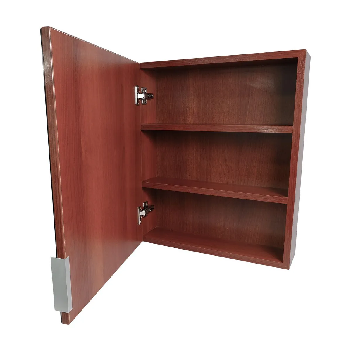 PELIKANO - mueble organizador de baño con espejo cedro natural