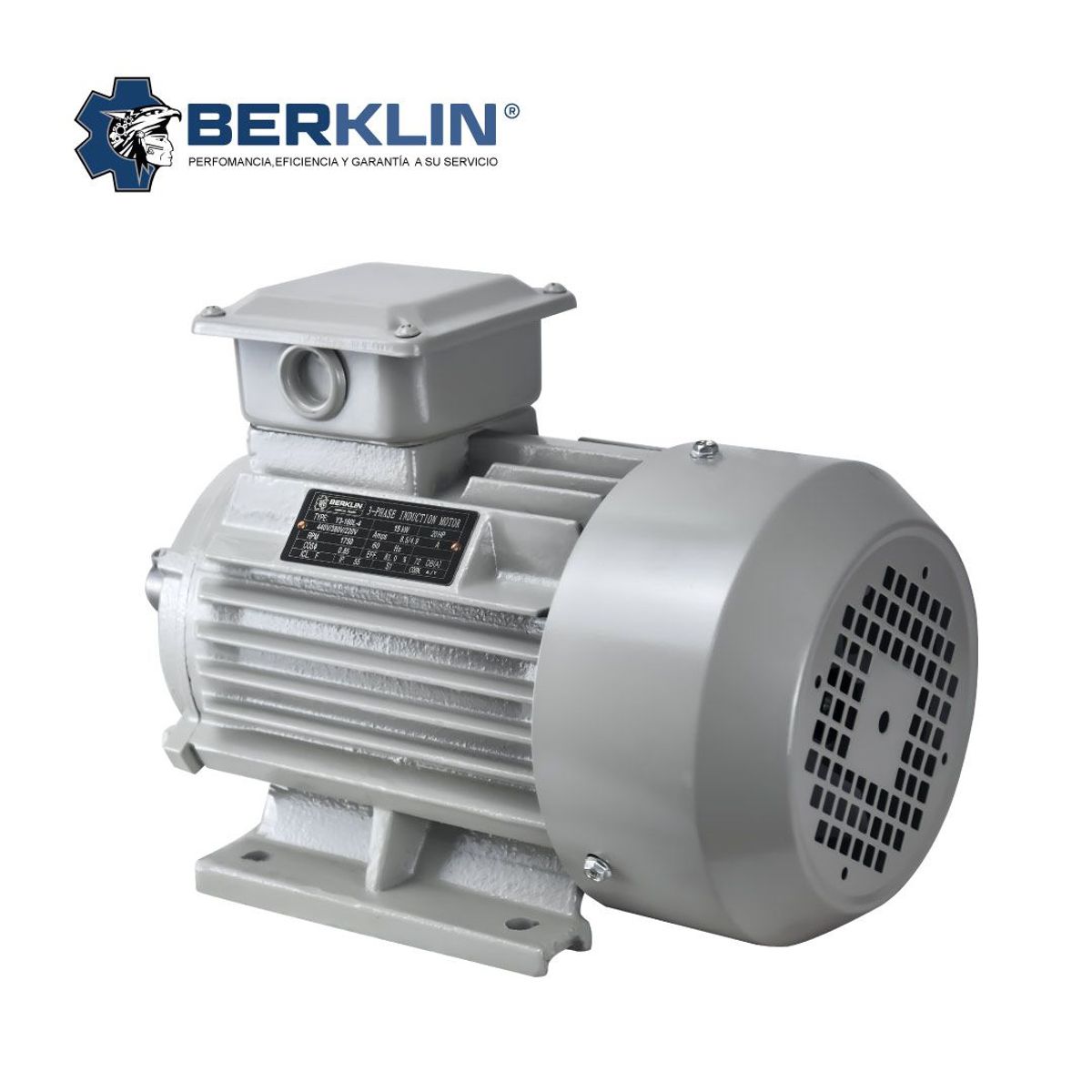 MOTOR ELÉCTRICO TRIFASICO DE 15HP 1750RPM, marca BERKLIN - Foto 2