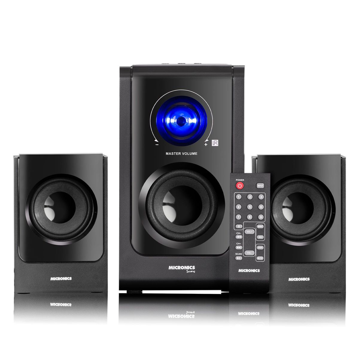 MICRONICS - PARLANTE 2.1 MICRONICS SWING MIC S6001BT 60 WATTS BLUETOOTH