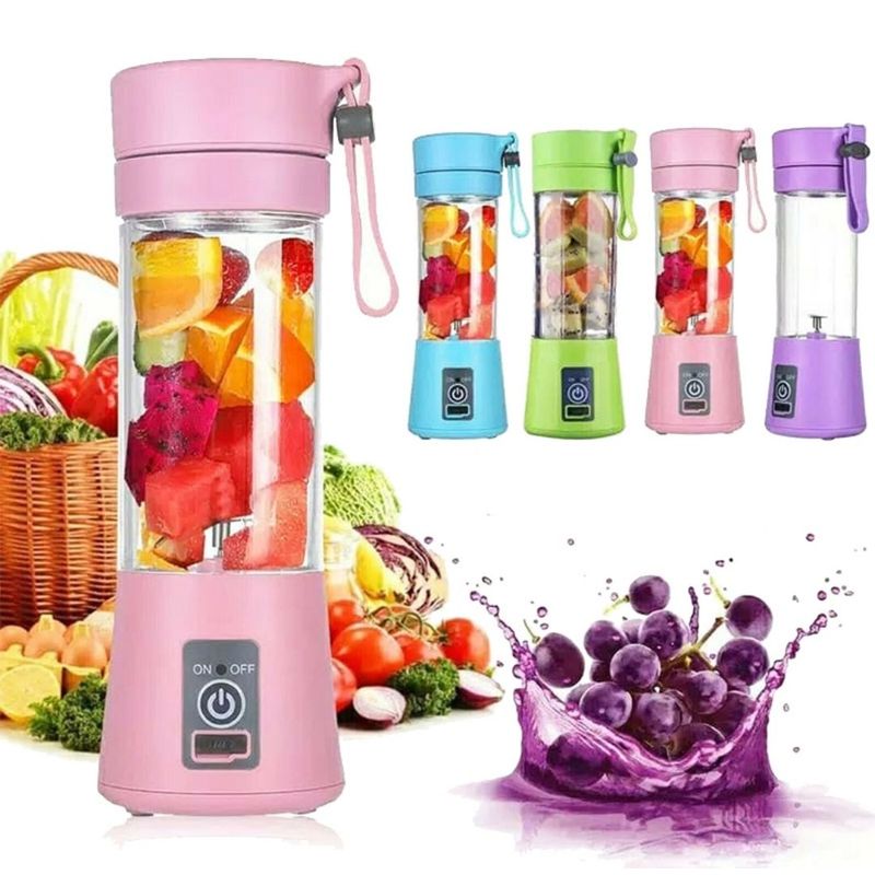 Mini Licuadora Portátil Inalámbrica Aspas ROSADO Sodimac Perú