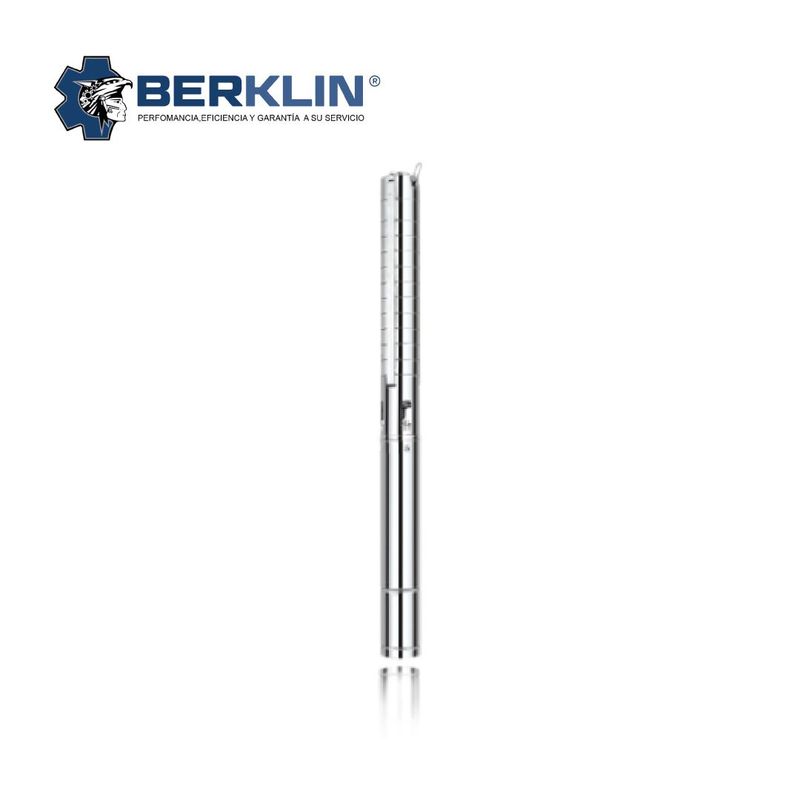 BERKLIN - BOMBA SUMERGIBLE PARA POZO PROFUNDO DE 5.5 HP 220V - 2¨ ACERO TRIF