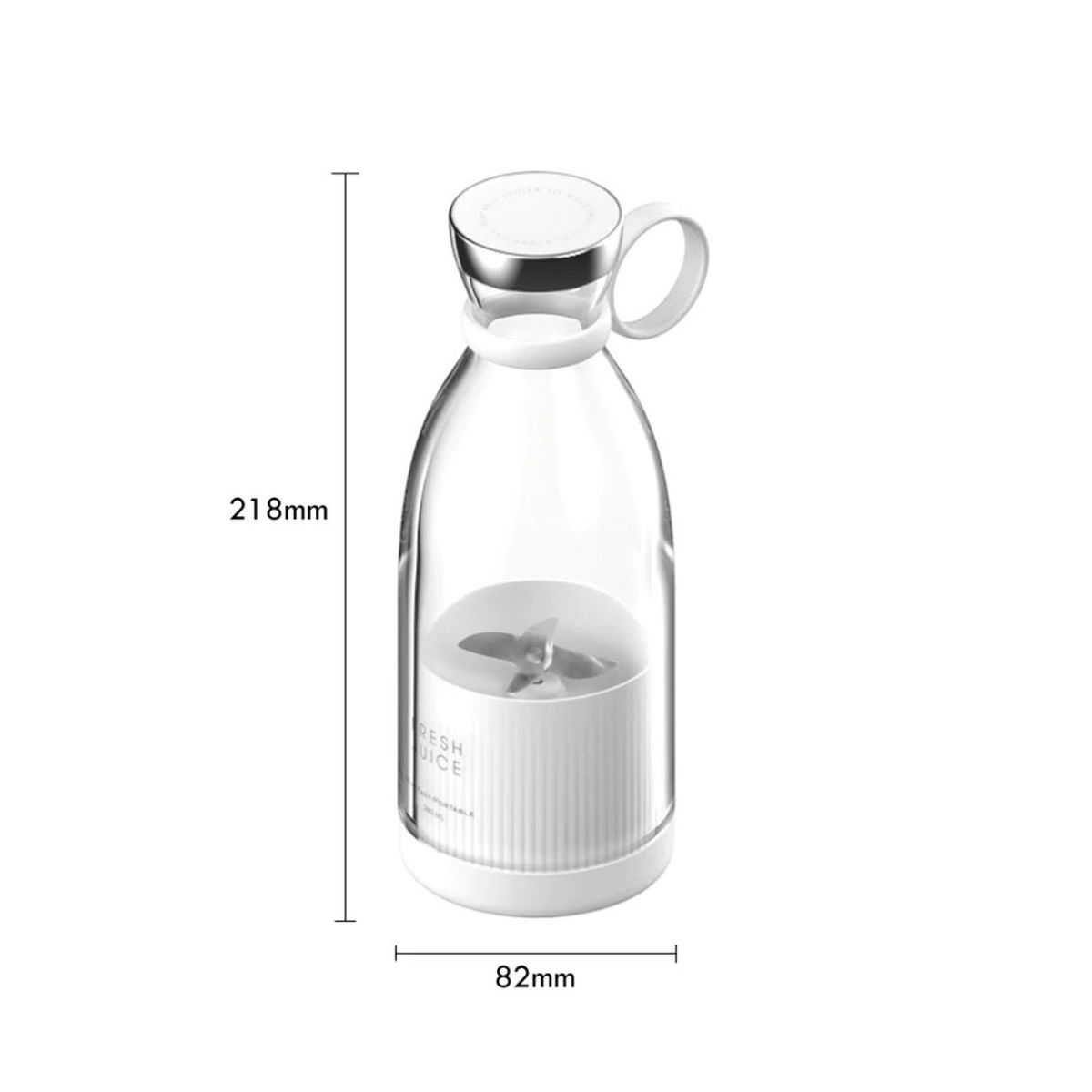 OEM - Botella Licuadora Portátil Recargable USB Blanco