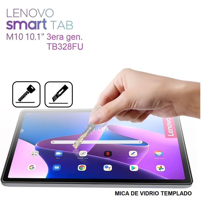 GENERICO - Mica Vidrio Templado para Lenovo Tab M10 3era 10.1 TB-328FU Protector