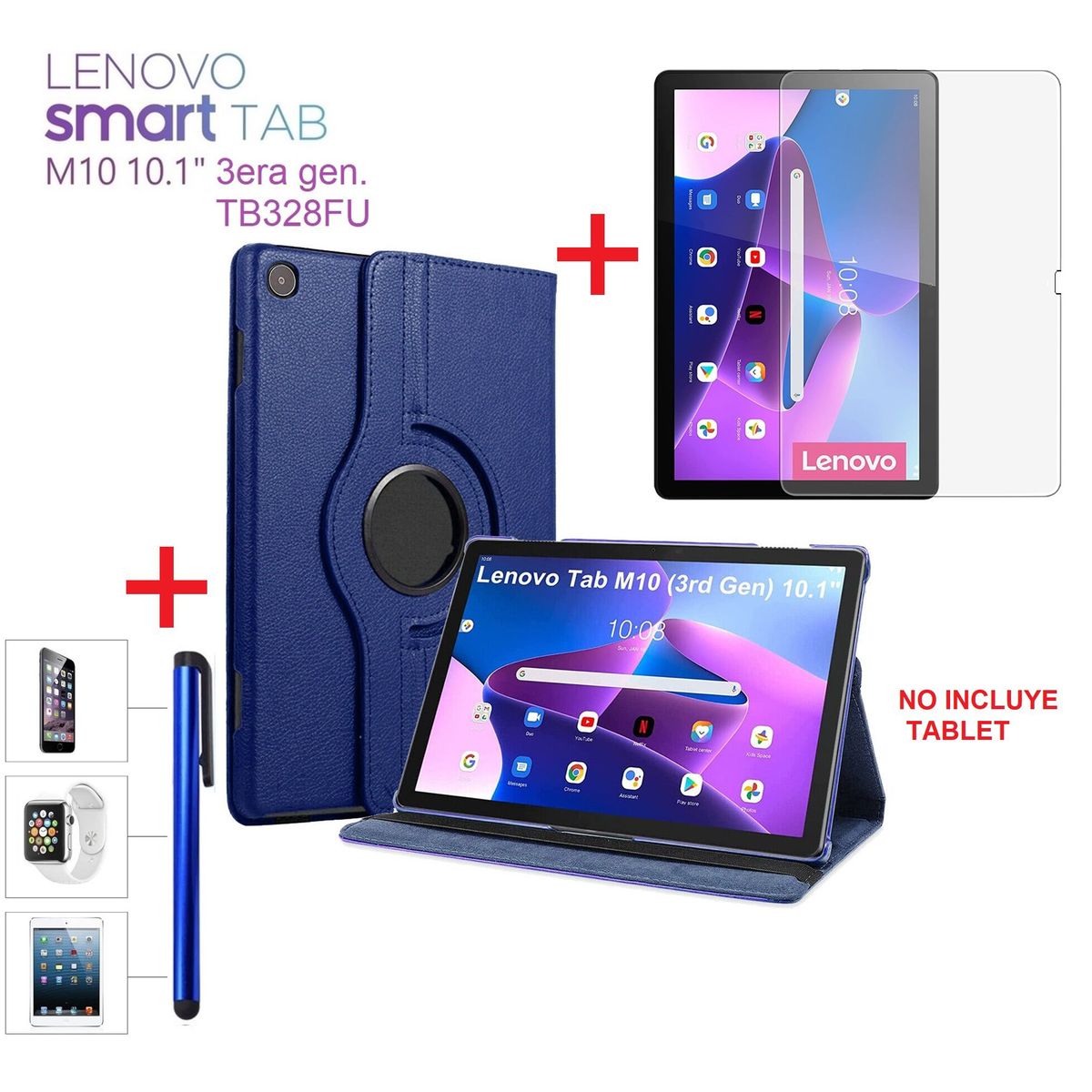 GENERICO - Funda  Mica  Lápiz para Lenovo Tab M10 3era Gen 101 TB-328FU Case