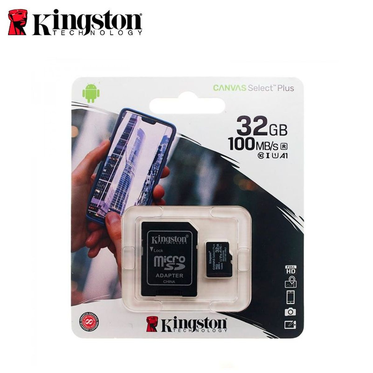 KINGSTON - Memoria Micro Sd 32 Gb Kingston Adaptador Clase 10 100 Mb/s