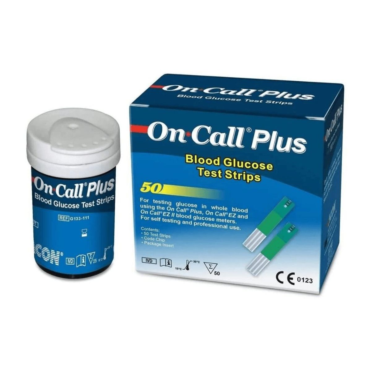 GENERICO - Tiras Reactivas On CALL PLUS x 50 unidades