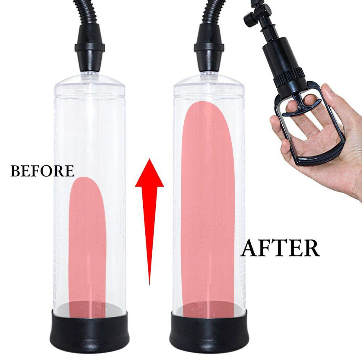 GENERICO - Bomba Extensor al Vacío para Agrandar Alargamiento de Pene