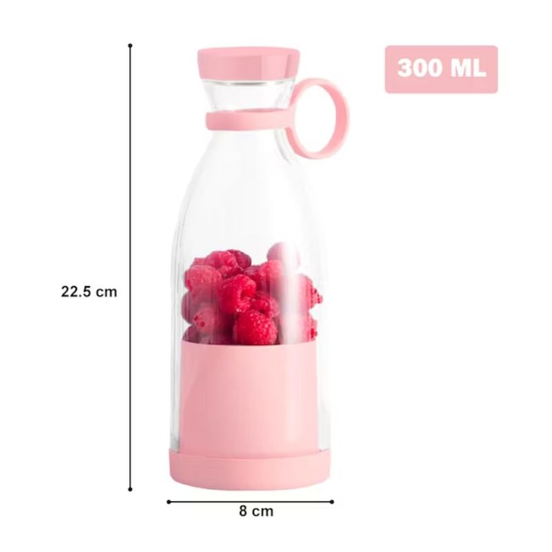 OEM - Botella Licuadora Portátil Recargable USB ROSADO