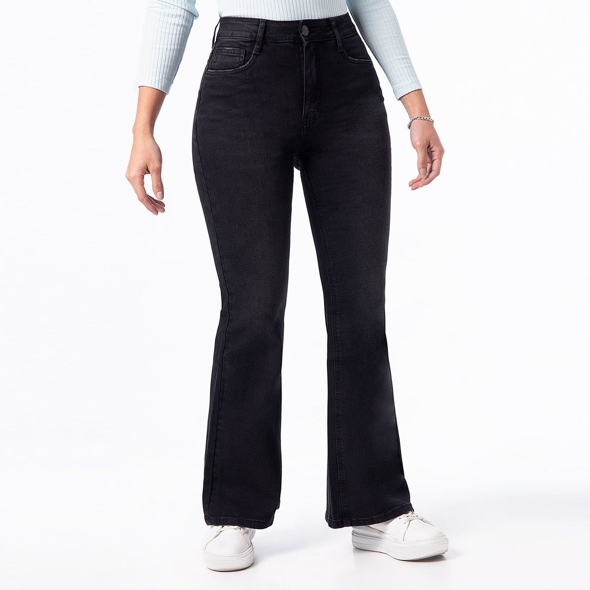 PIONIER - Pantalón Moda Denim Stretch Mujer Hallyh