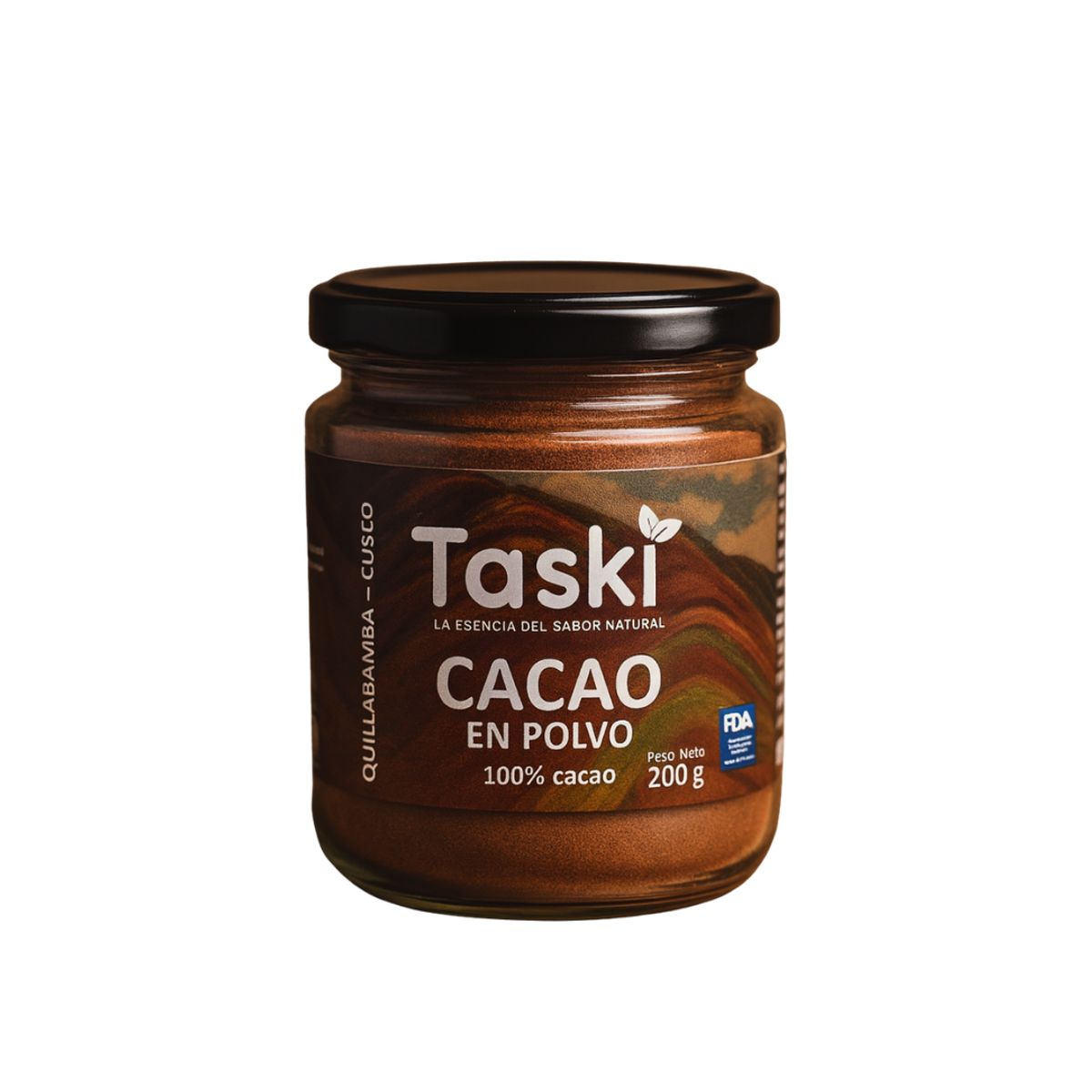 DINOA - Cacao en Polvo Frasco 200gr Taski   /Rico en Antioxidantes /Bebidas y Repostería