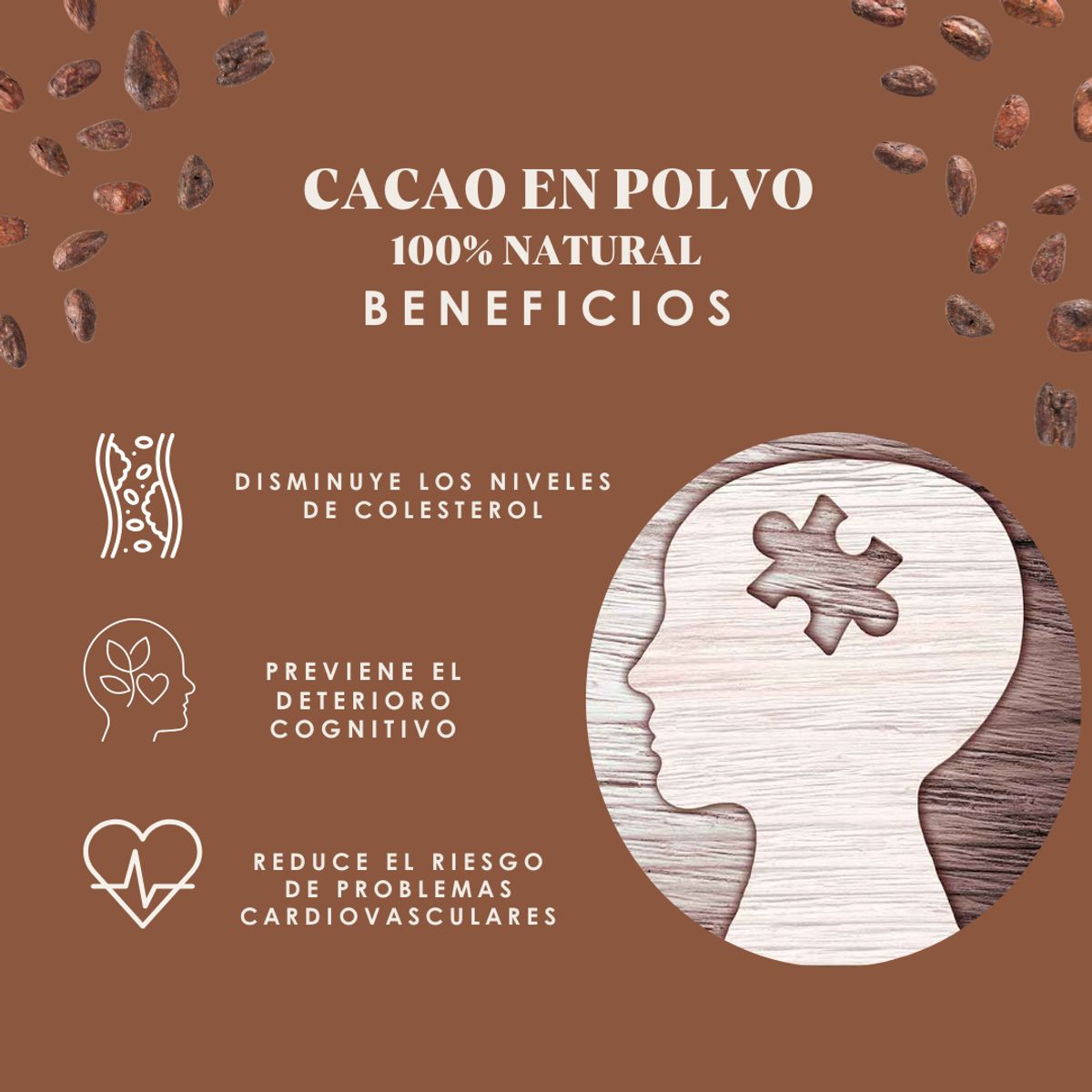 DINOA - Cacao en Polvo Frasco 200gr Taski   /Rico en Antioxidantes /Bebidas y Repostería