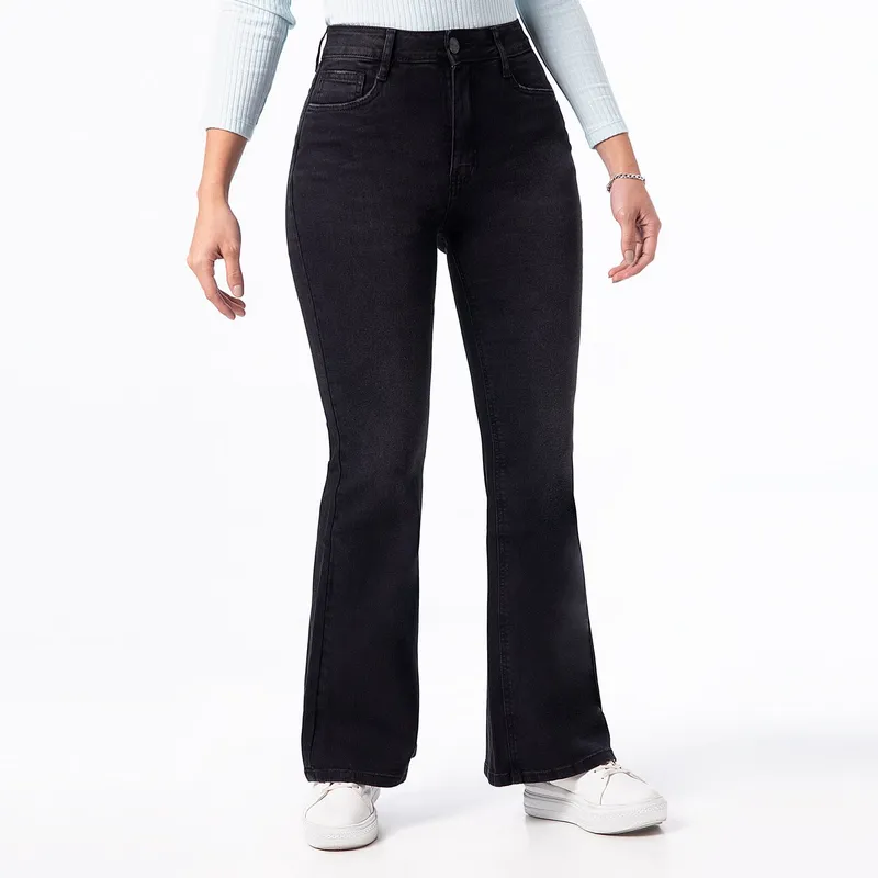 PIONIER - Pantalón Moda Denim Stretch Mujer Hallyh