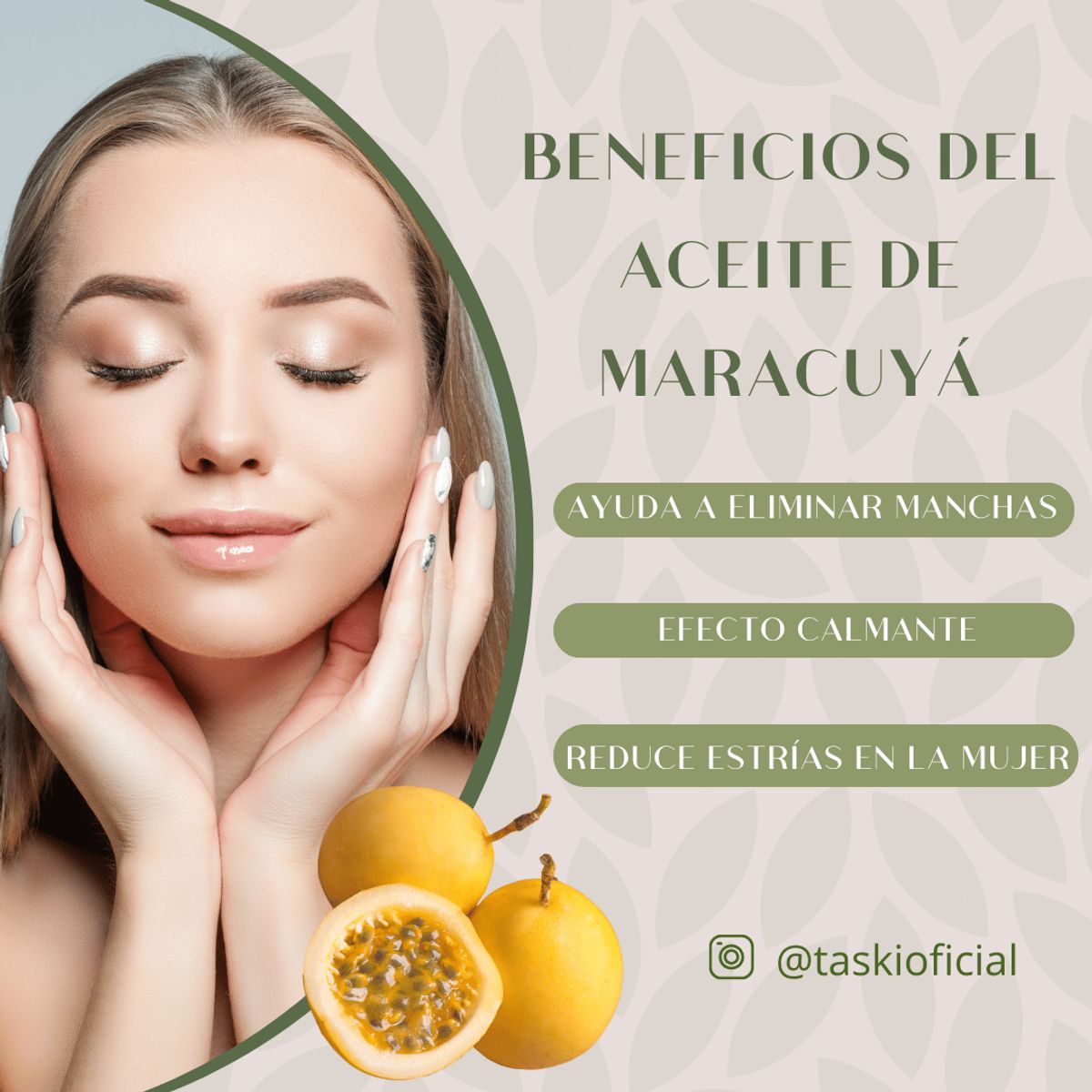 DINOA - Aceite de Maracuyá 30ml Taski