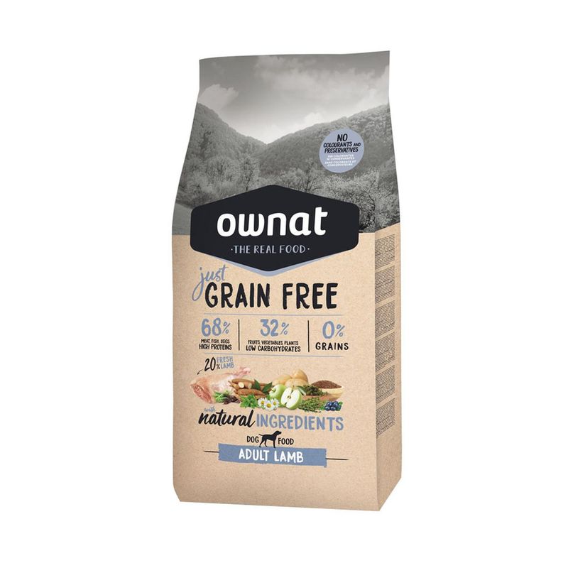 GENERICO - Ownat Just Libre de Granos Adulto Sabor Cordero 14Kg