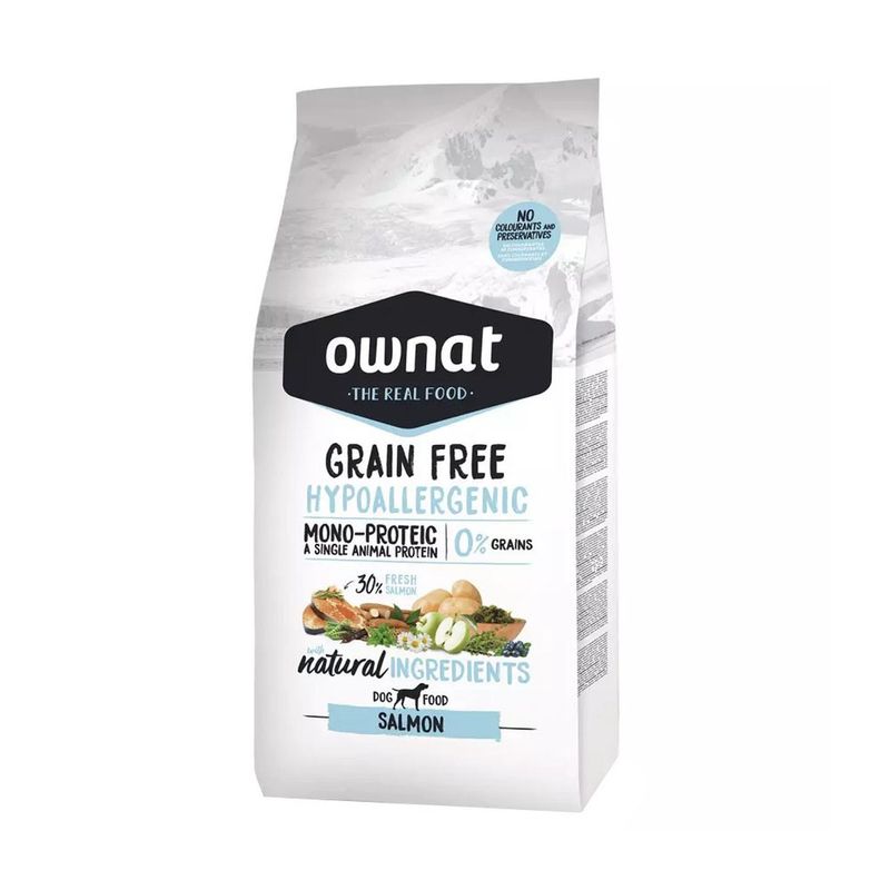 GENERICO - Alimento Ownat Hipoalergénico Perro Adulto Sabor Salmón 3Kg